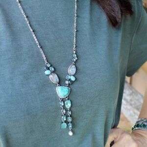 Maree Chloe&Isabel necklace with jade and stones